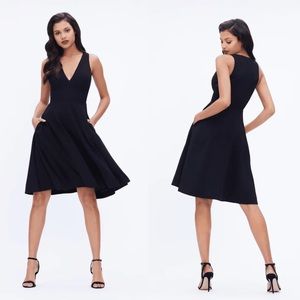 NEW DRESS THE POPULATION Catalina Dress in Black
